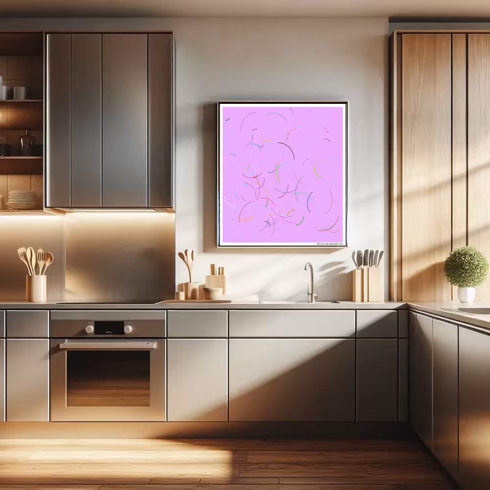 78 arcs on rose inside golden coral in room setting