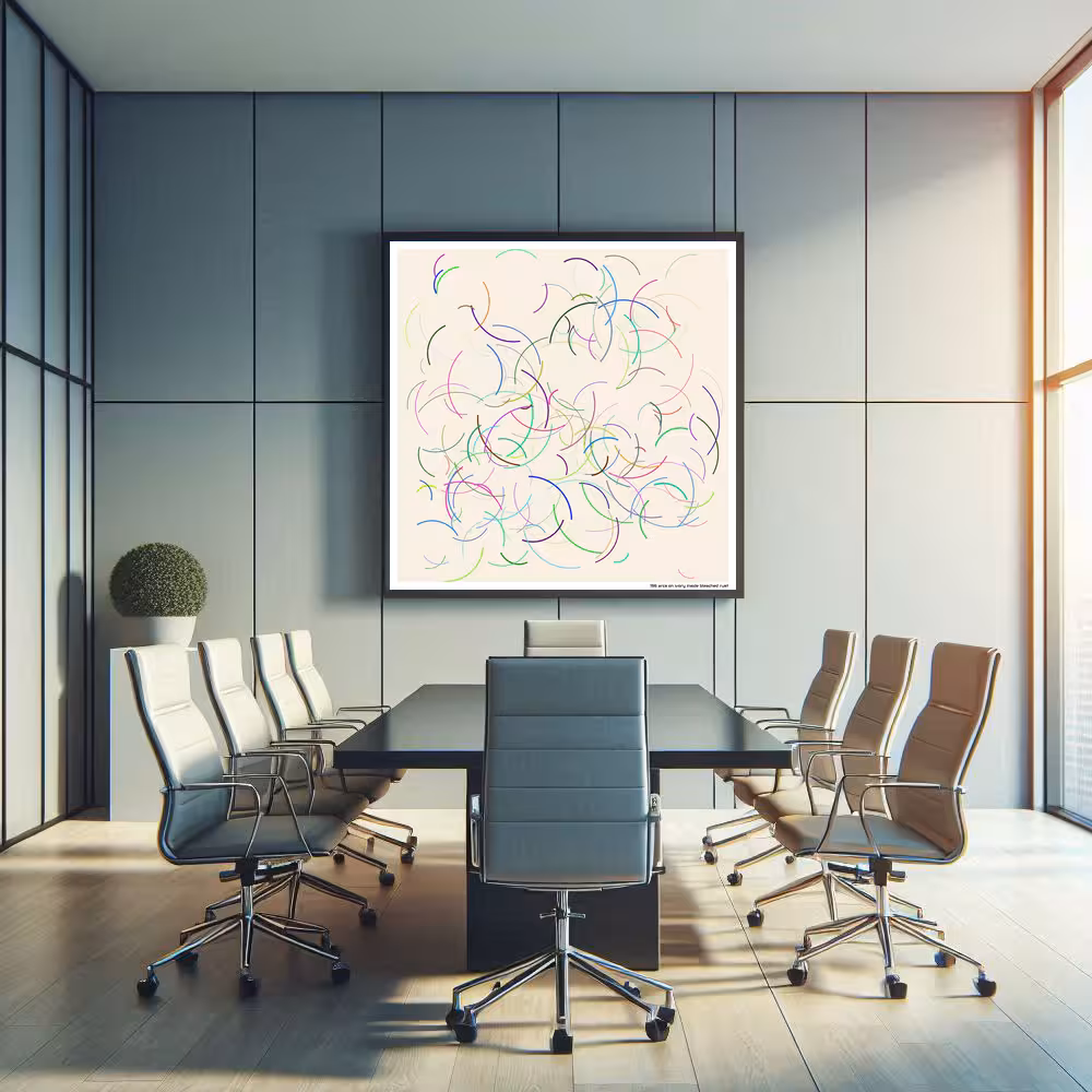 196 arcs on ivory inside bleached rust in room setting