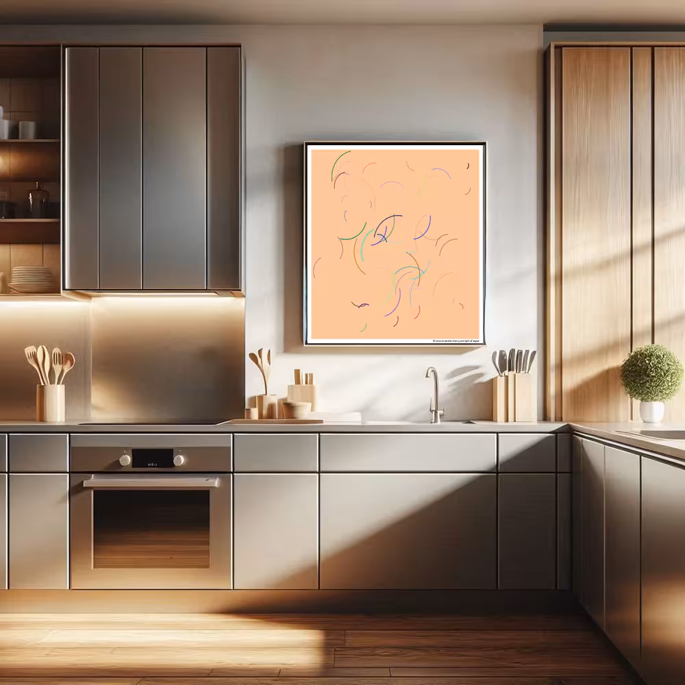 57 arcs on serene cherry and light of signal in room setting