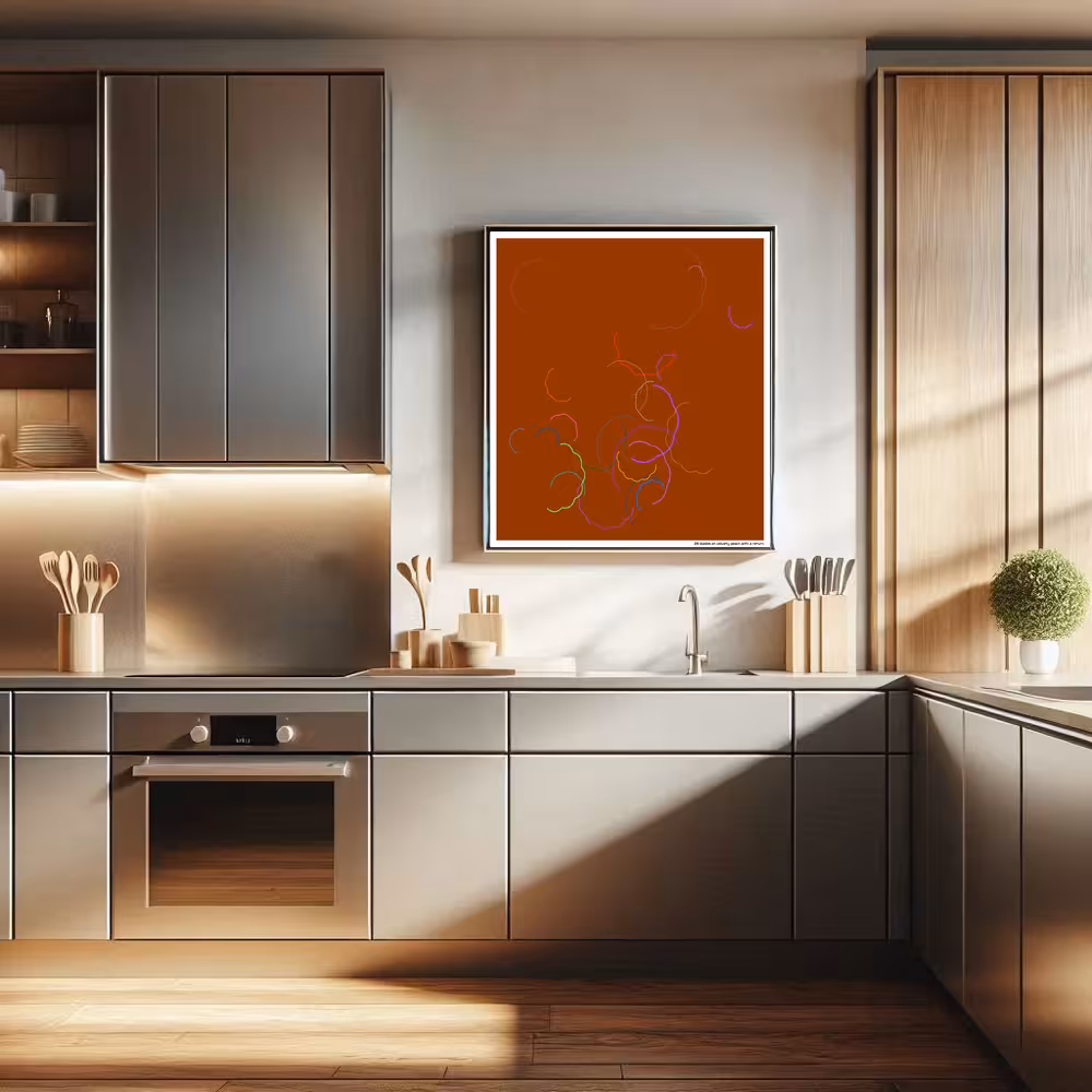 28 blades on velvety peach with a return in room setting