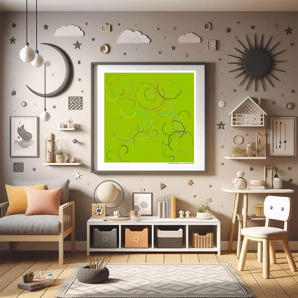 74 blades on misty void — a secret of covenant in room setting