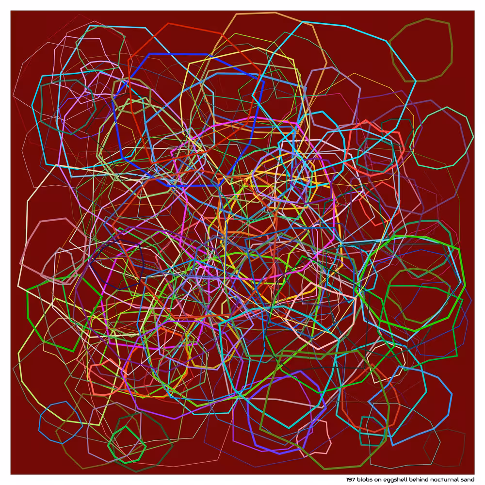 197 blobs on eggshell behind nocturnal sand