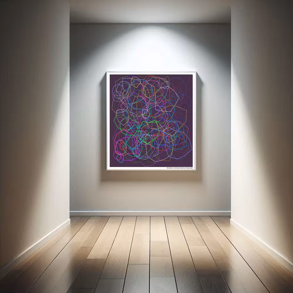 192 blobs on a echoing strawberry through gleam in room setting