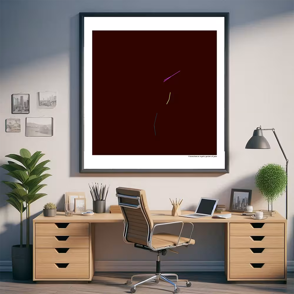 11 branches on mystic garden of jade in room setting