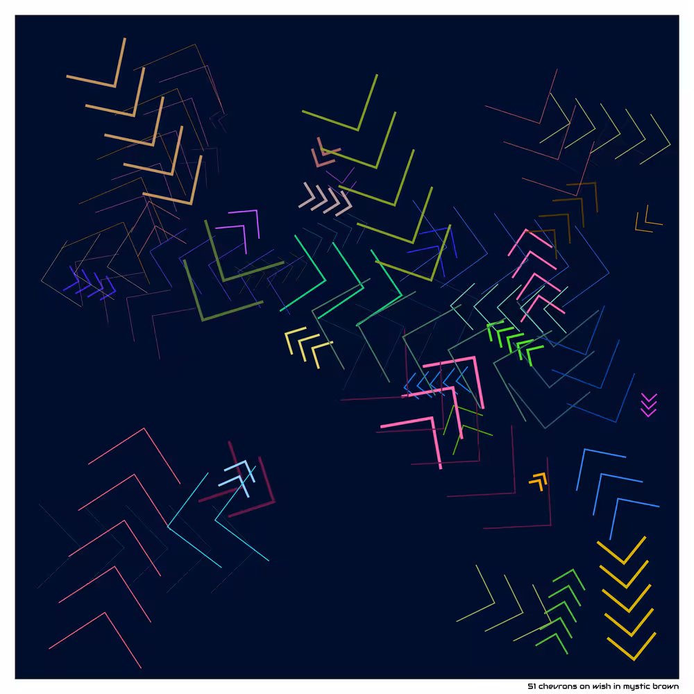 51 chevrons on wish in mystic brown