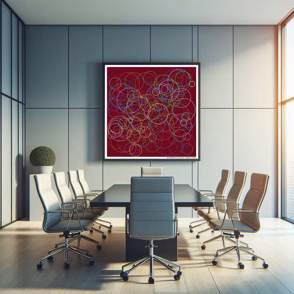 167 dodecagons on dull cocoa — a fusion of stillness in room setting