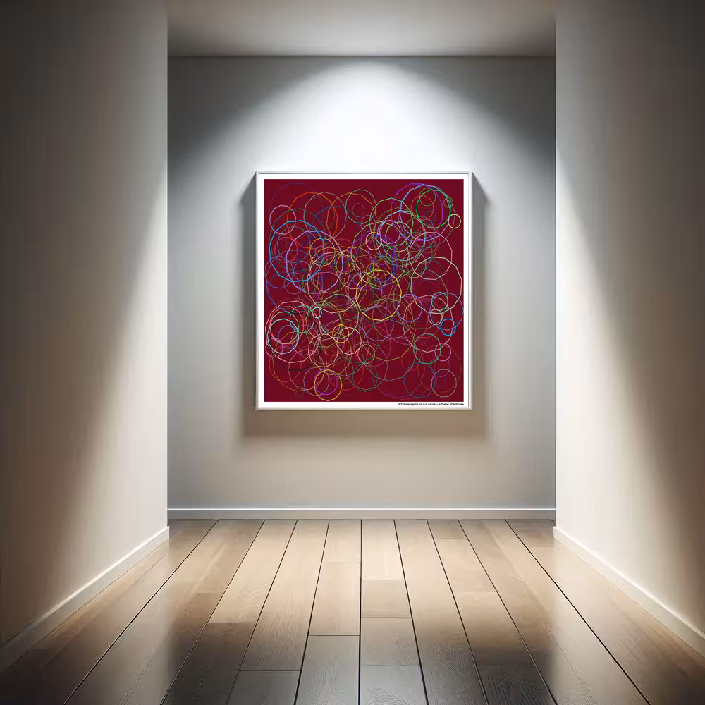 167 dodecagons on dull cocoa — a fusion of stillness in room setting