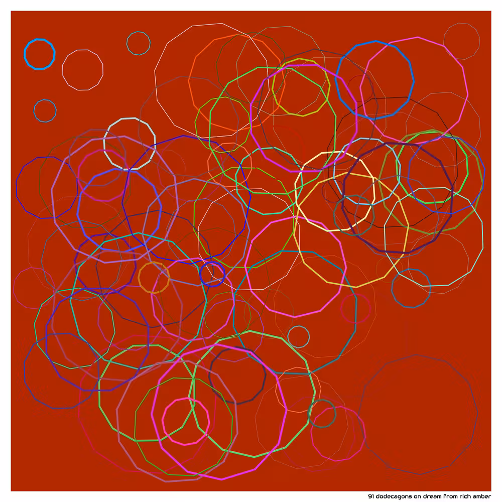 91 dodecagons on dream from rich amber