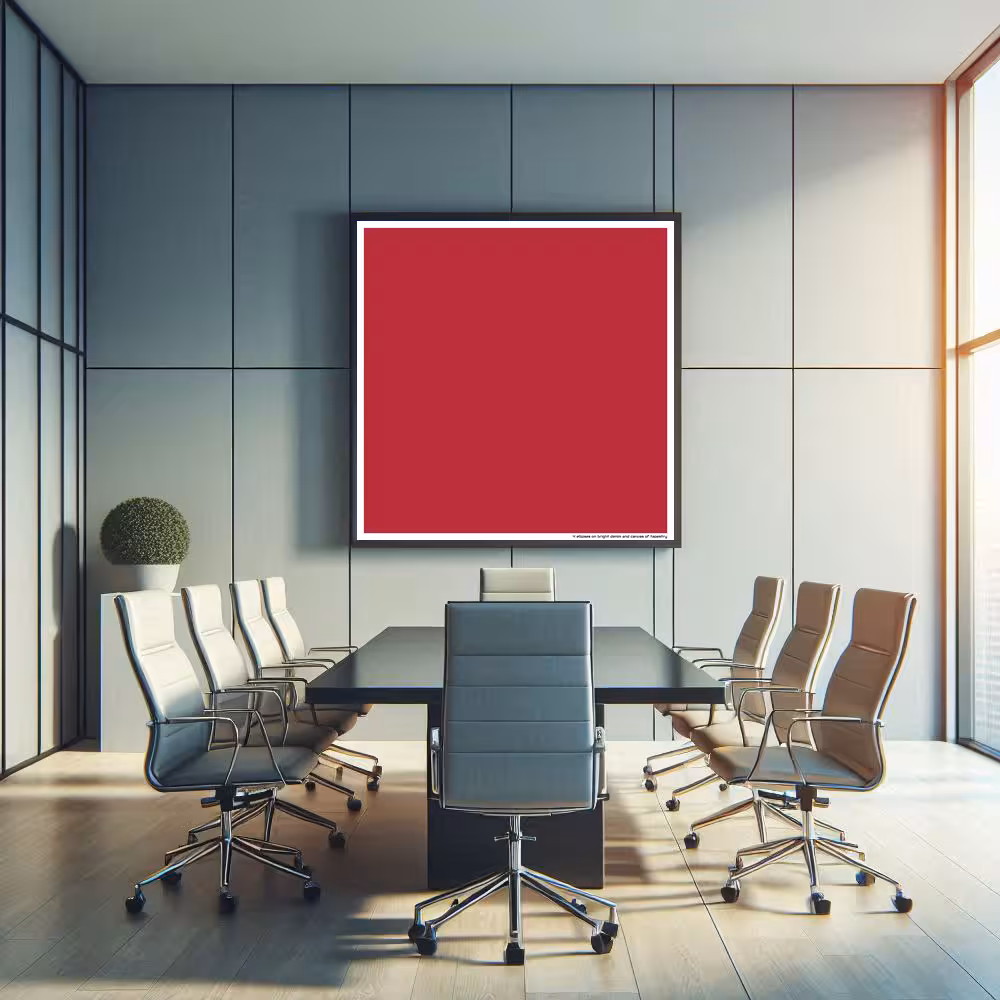 4 ellipses on bright denim and canvas of tapestry in room setting