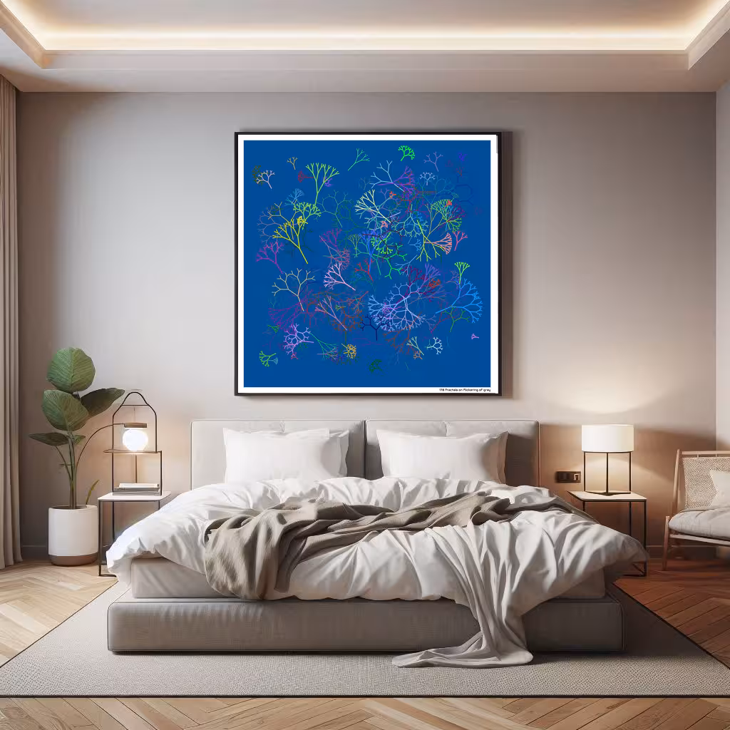 178 fractals on flickering of gray in room setting