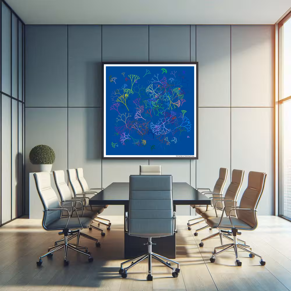 178 fractals on flickering of gray in room setting