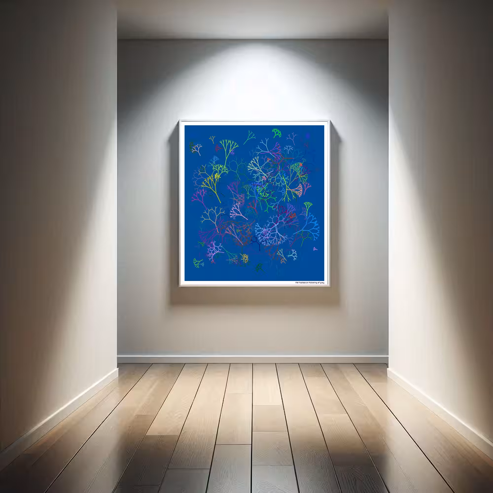 178 fractals on flickering of gray in room setting