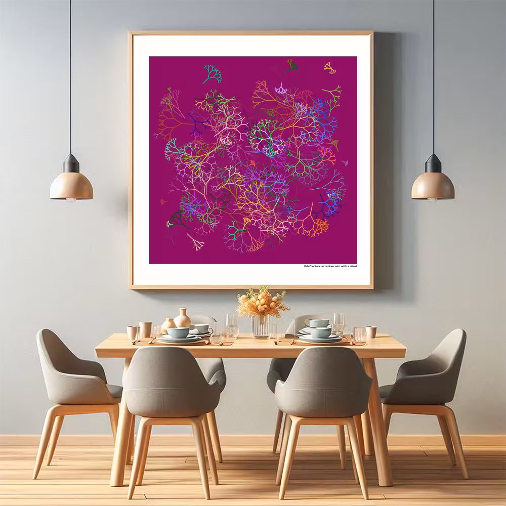 190 fractals on broken mint with a ritual in room setting