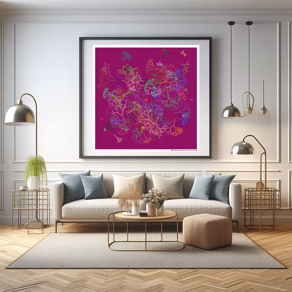 190 fractals on broken mint with a ritual in room setting