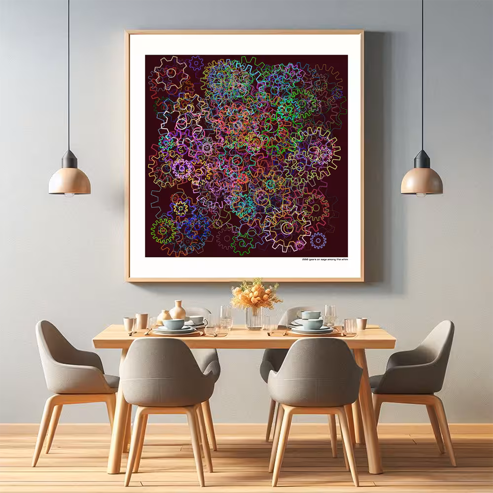 200 gears on sage among the whim in room setting