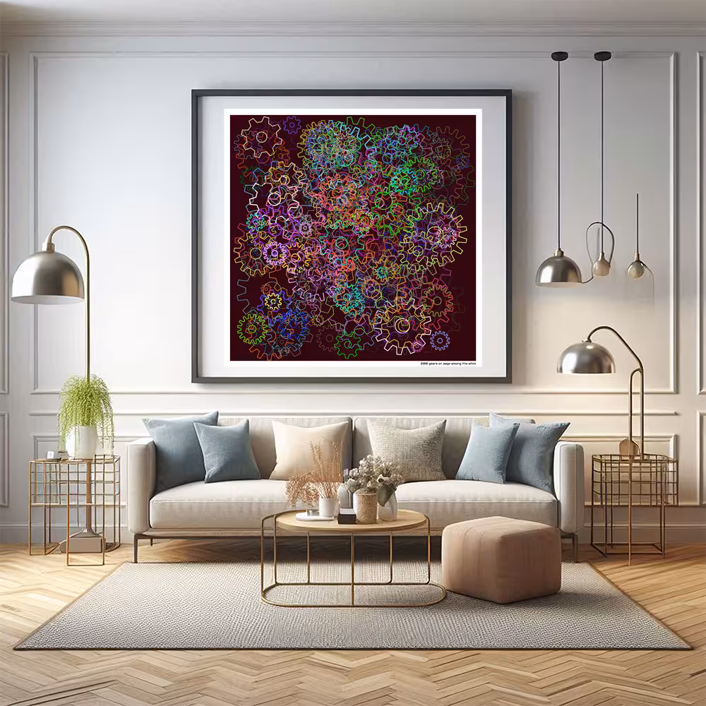 200 gears on sage among the whim in room setting