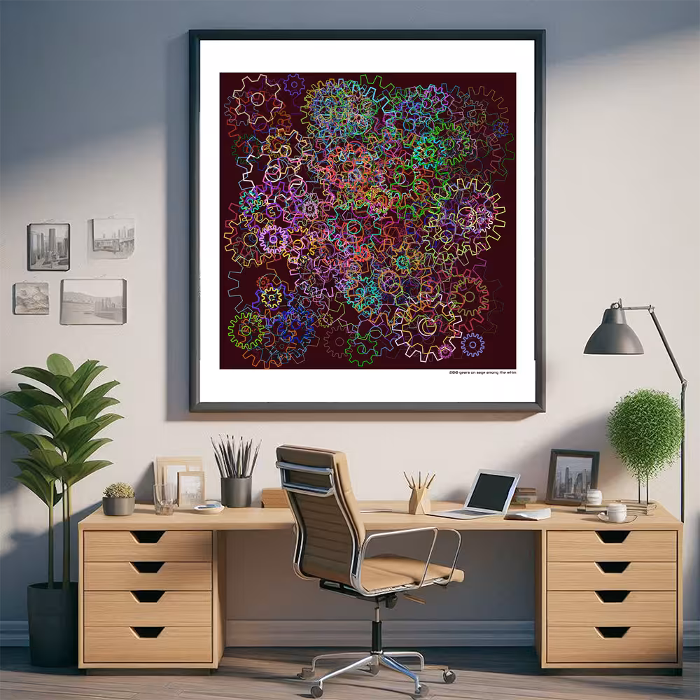 200 gears on sage among the whim in room setting