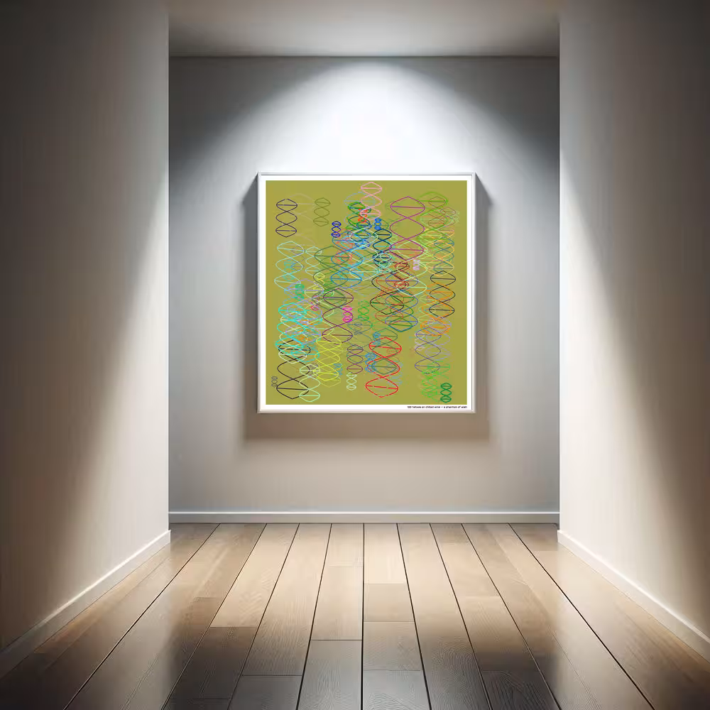 133 helixes on chilled wine — a phantom of wish in room setting