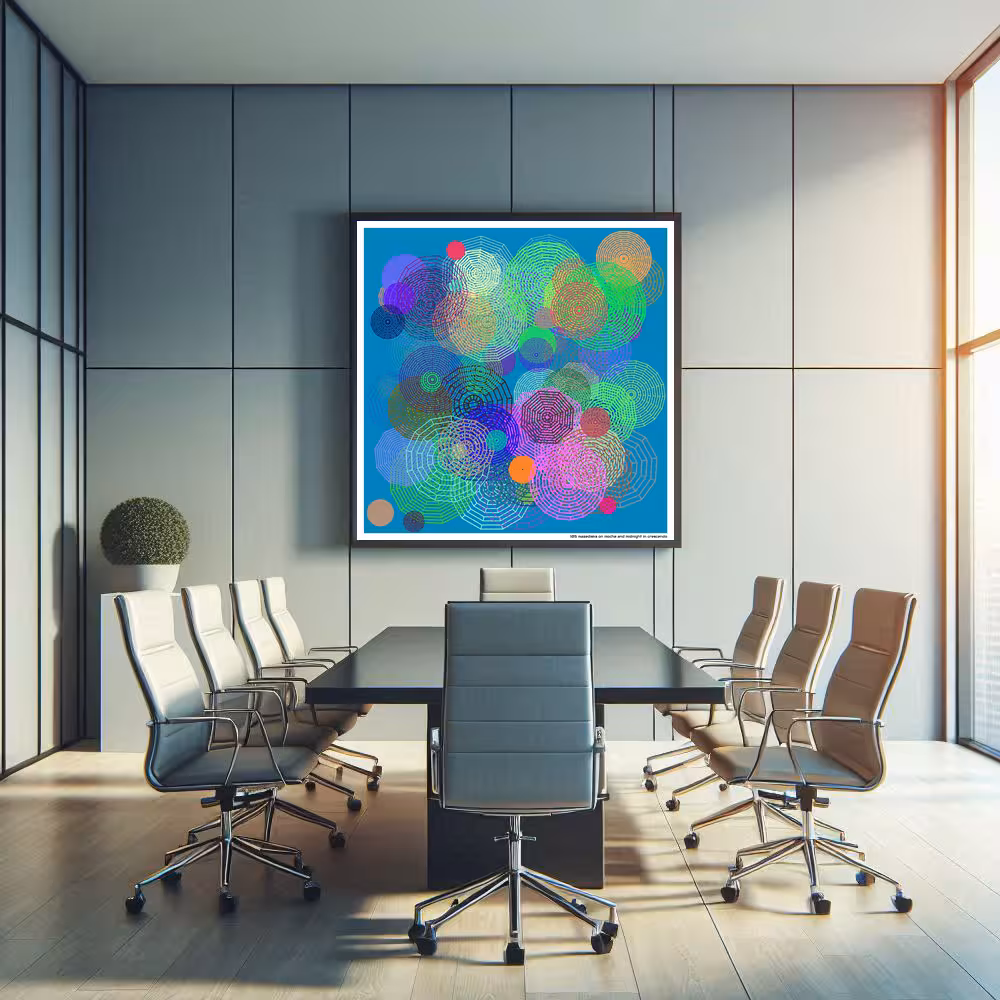 105 mazedisks on mocha and midnight in crescendo in room setting