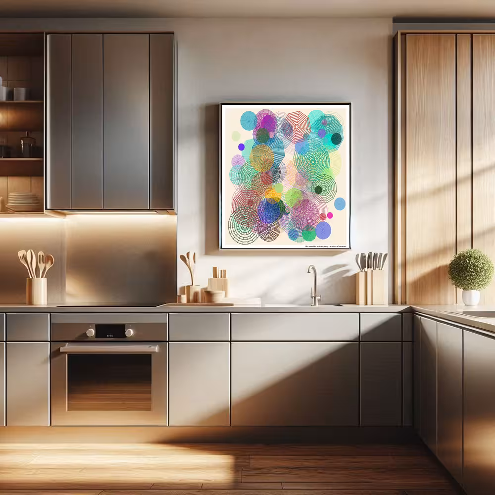 104 mazedisks on dusty ivory — a return of covenant in room setting