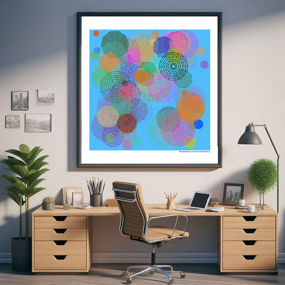 95 mazedisks on secret of chilled cherry in room setting