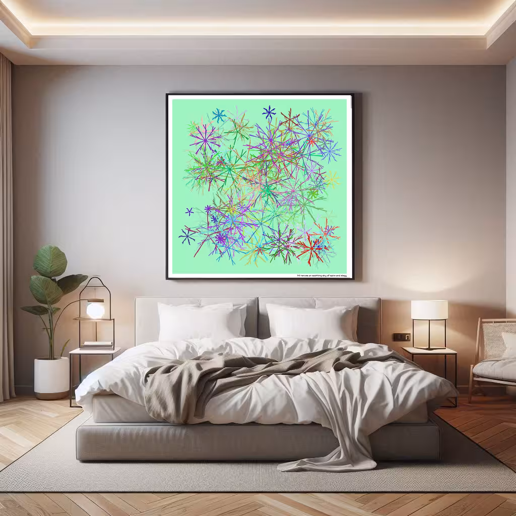 141 nerves on soothing sky of spire and elegy in room setting