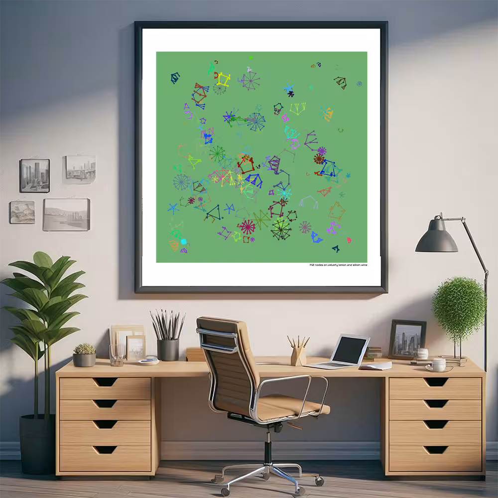 142 nodes on velvety lemon and silken wine in room setting