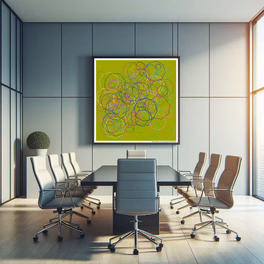 199 octagons on echo dancing on frosted cocoa in room setting