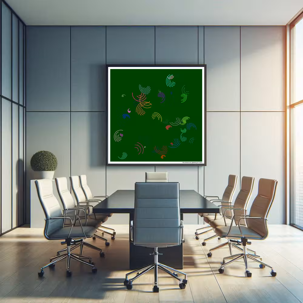 45 orbitarcs on gleaming of cream in room setting