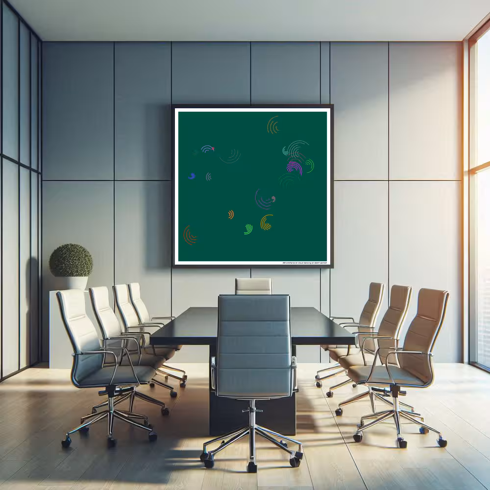 20 orbitarcs on cloud dancing on silent apricot in room setting