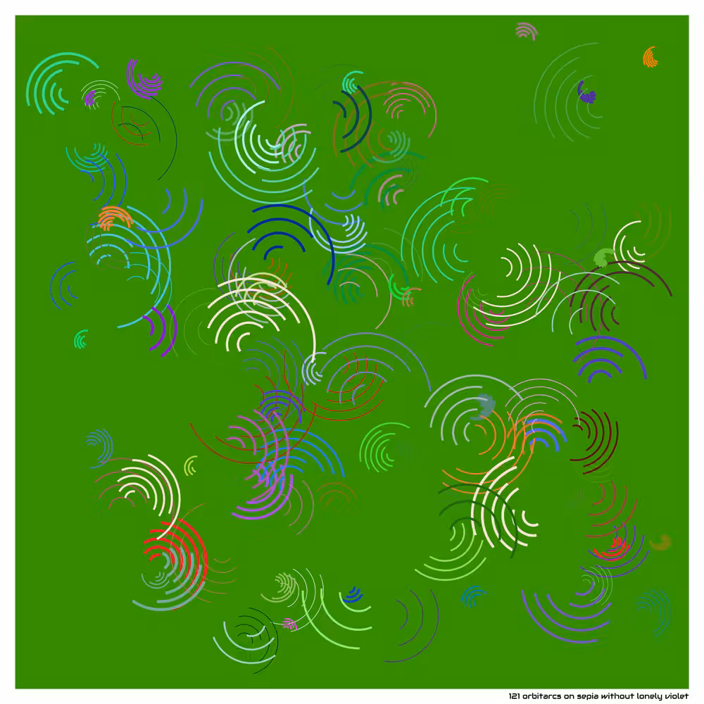 121 orbitarcs on sepia without lonely violet