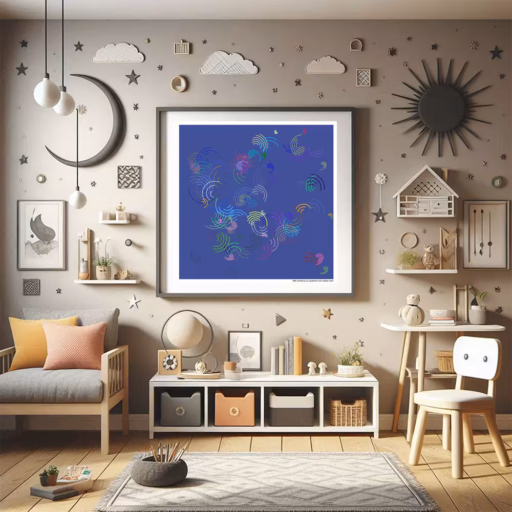 103 orbitarcs on graphite into hollow mint in room setting