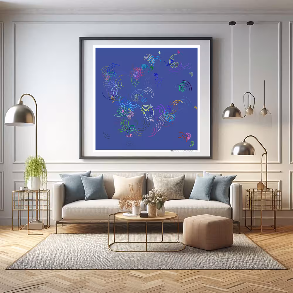 103 orbitarcs on graphite into hollow mint in room setting