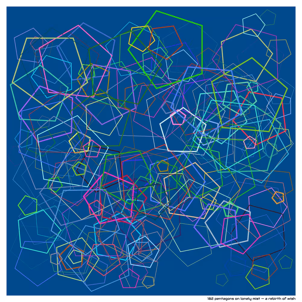 182 pentagons on lonely mist — a rebirth of wish