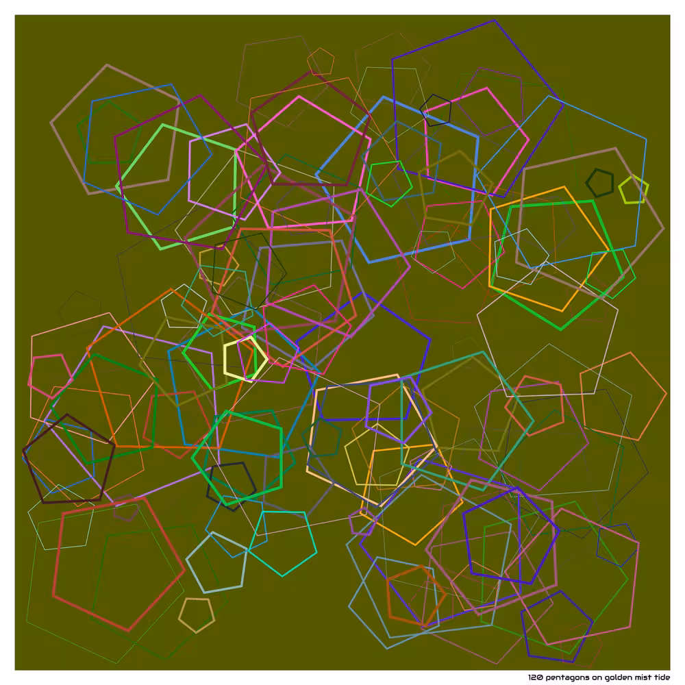 120 pentagons on golden mist tide