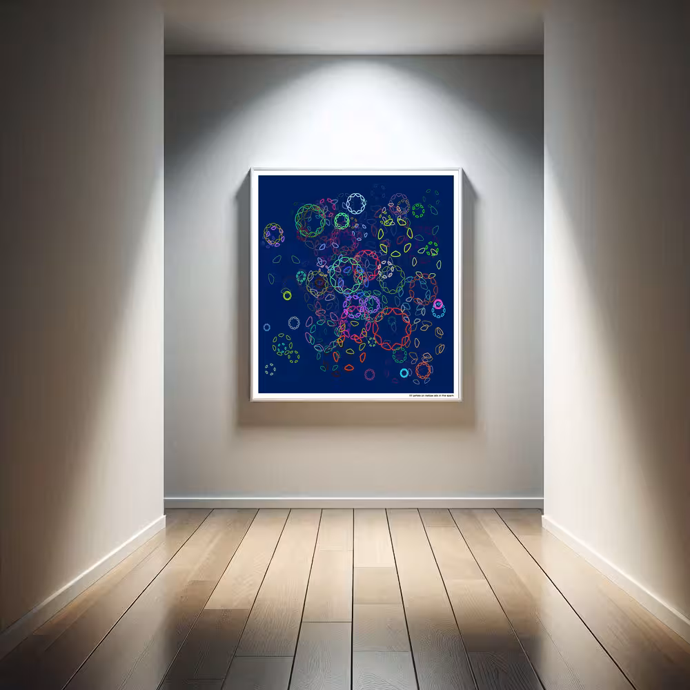 117 petals on mellow silk in the spark in room setting