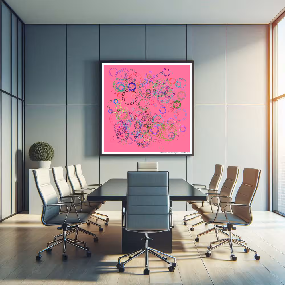 161 petals on nocturnal magenta — a descent of velvet in room setting