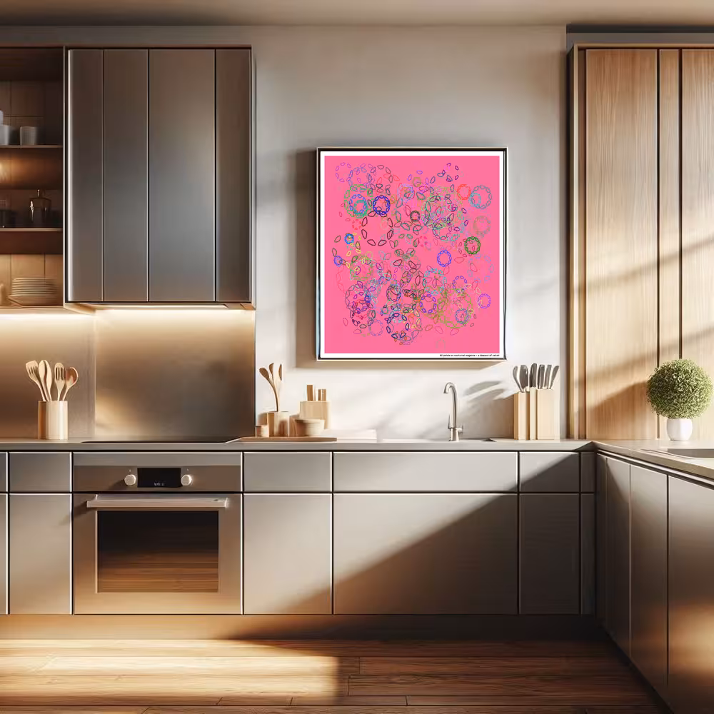 161 petals on nocturnal magenta — a descent of velvet in room setting