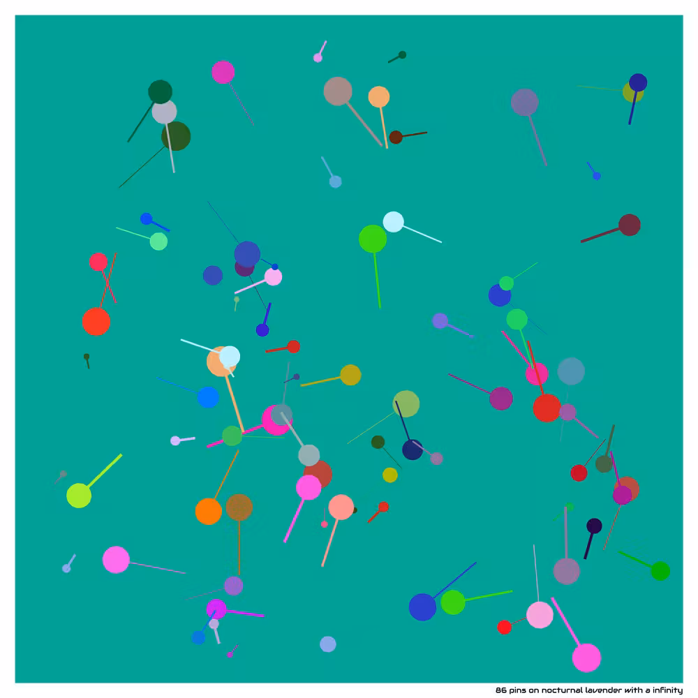 86 pins on nocturnal lavender with a infinity