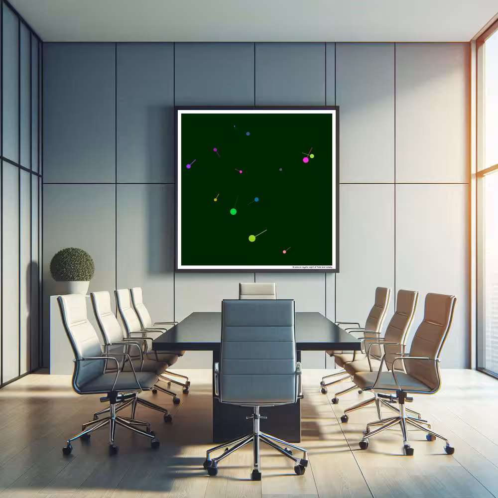 13 pins on mystic night of field and lullaby in room setting