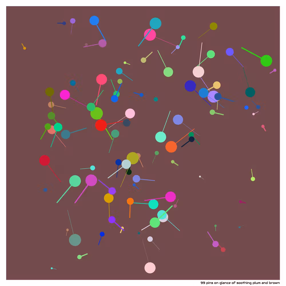 99 pins on glance of soothing plum and brown