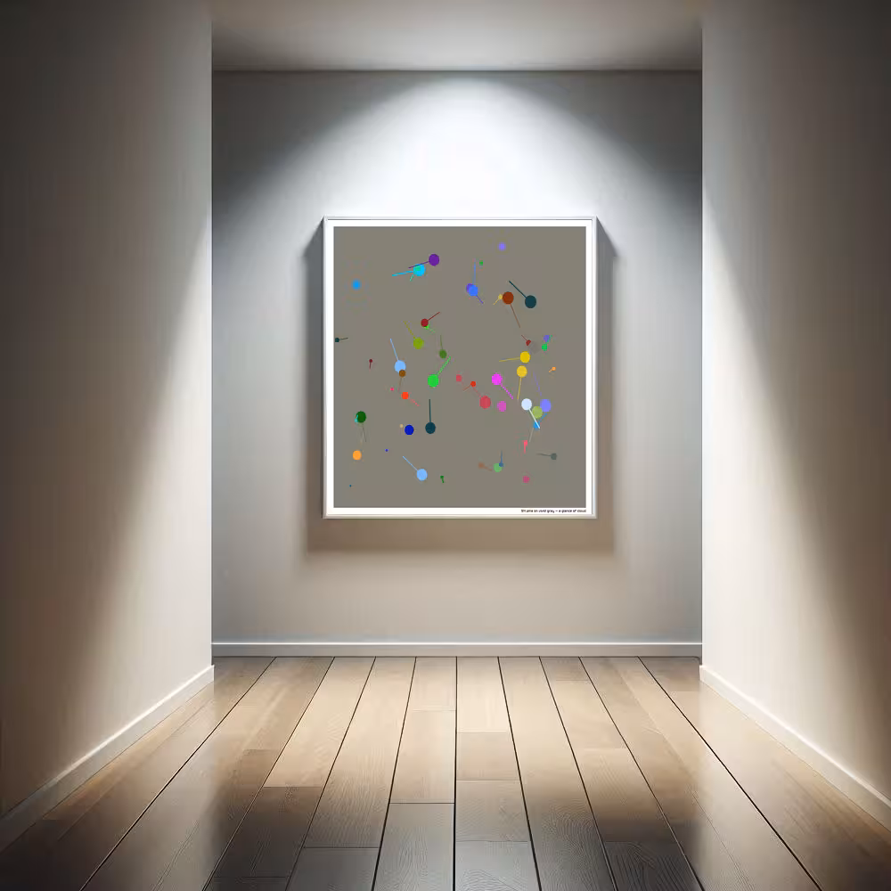 54 pins on vivid gray — a glance of cloud in room setting