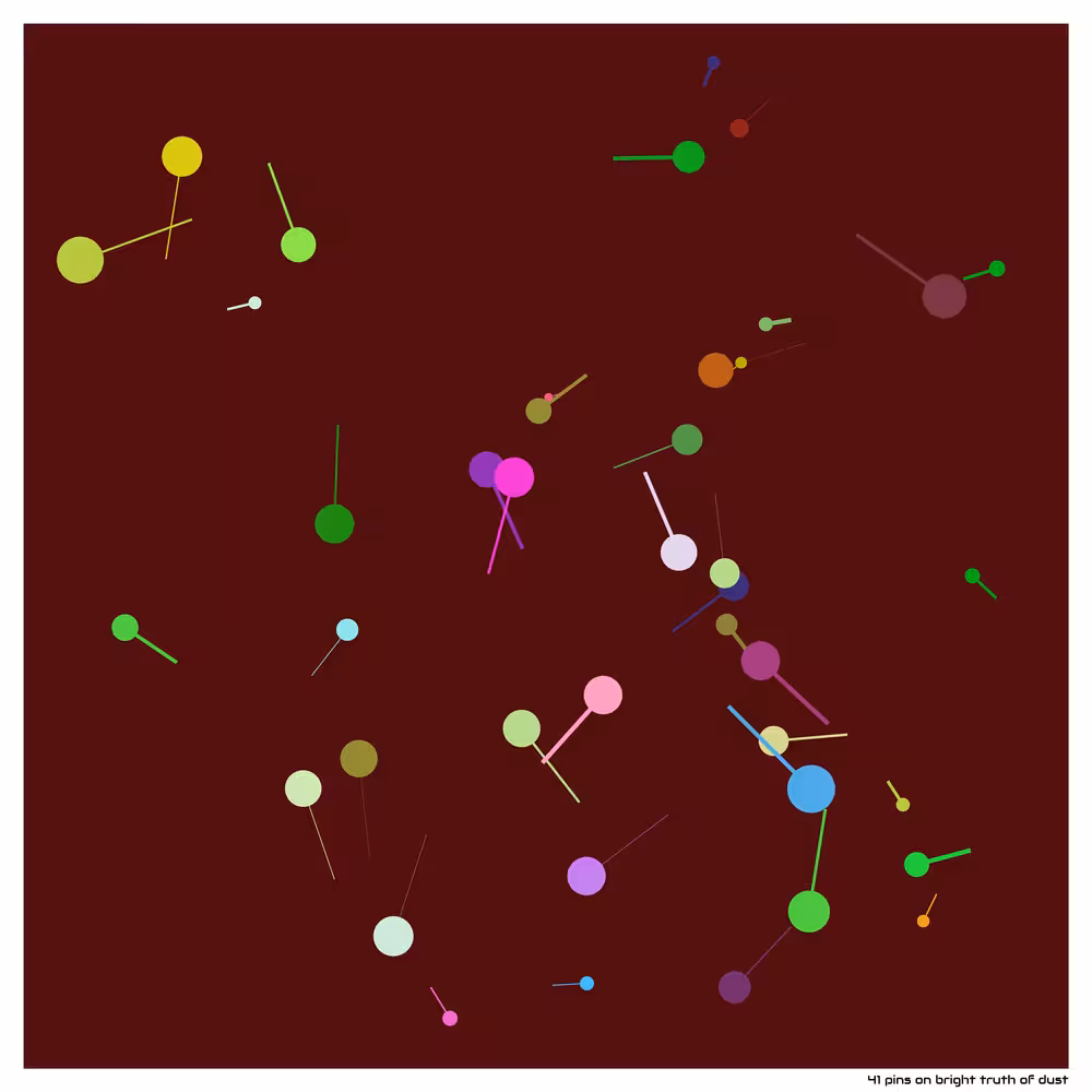 41 pins on bright truth of dust