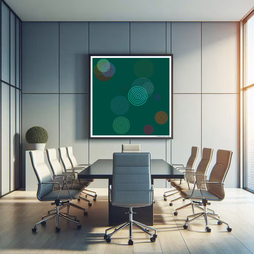 15 ripples on velvet of rose in room setting