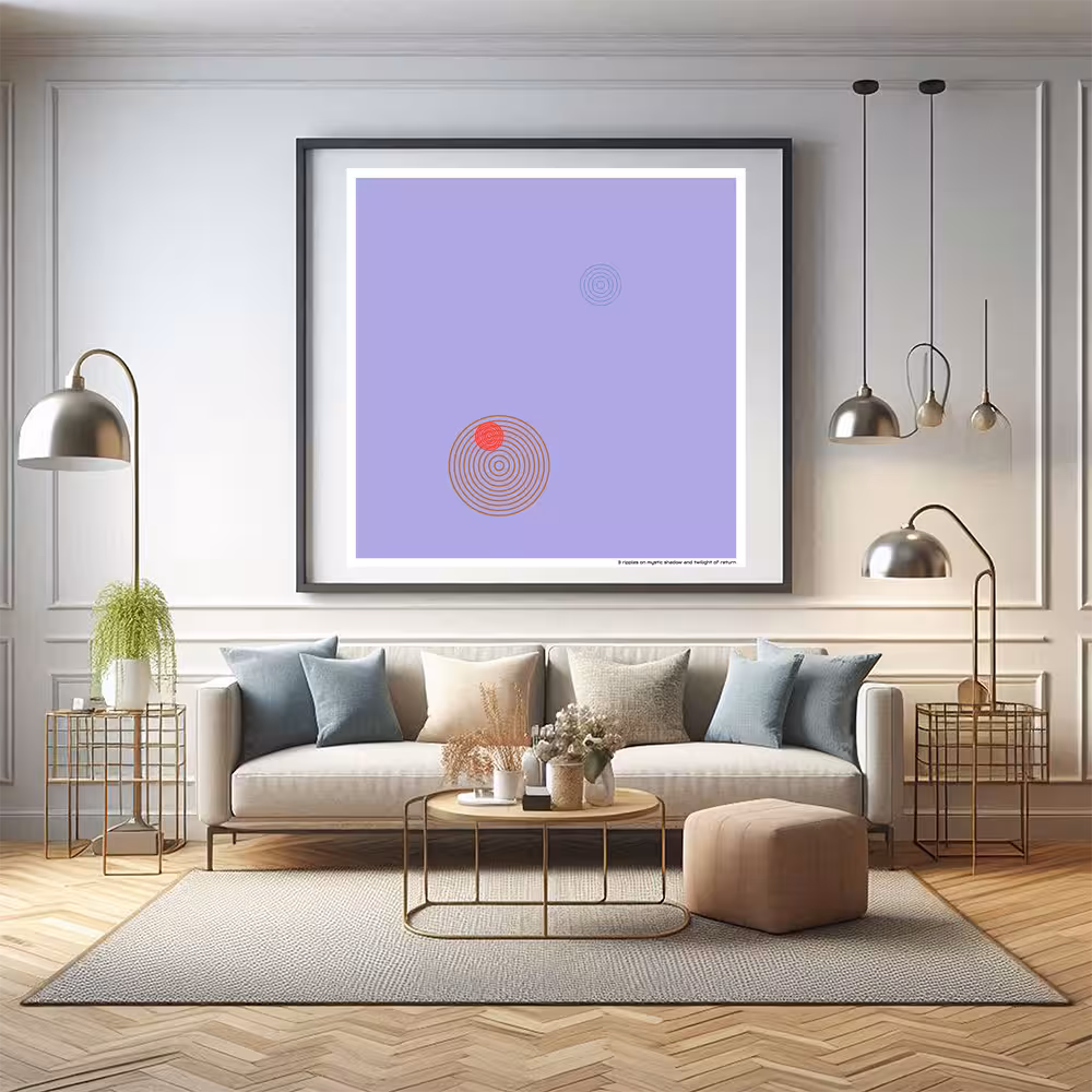 3 ripples on mystic shadow and twilight of return in room setting