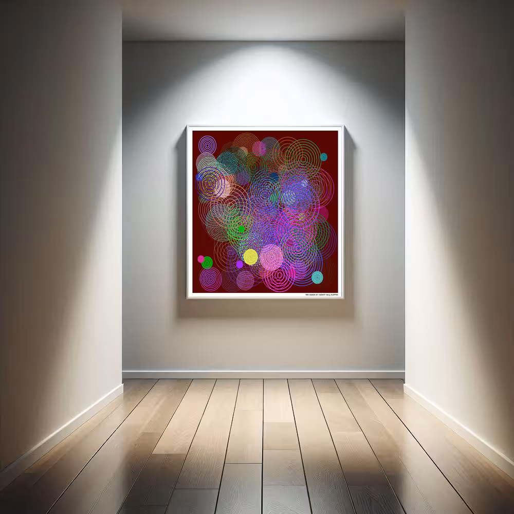 156 ripples on radiant navy dustfall in room setting