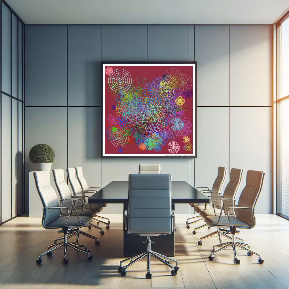 130 spinnets on bleached plum — a signal of eclipse in room setting