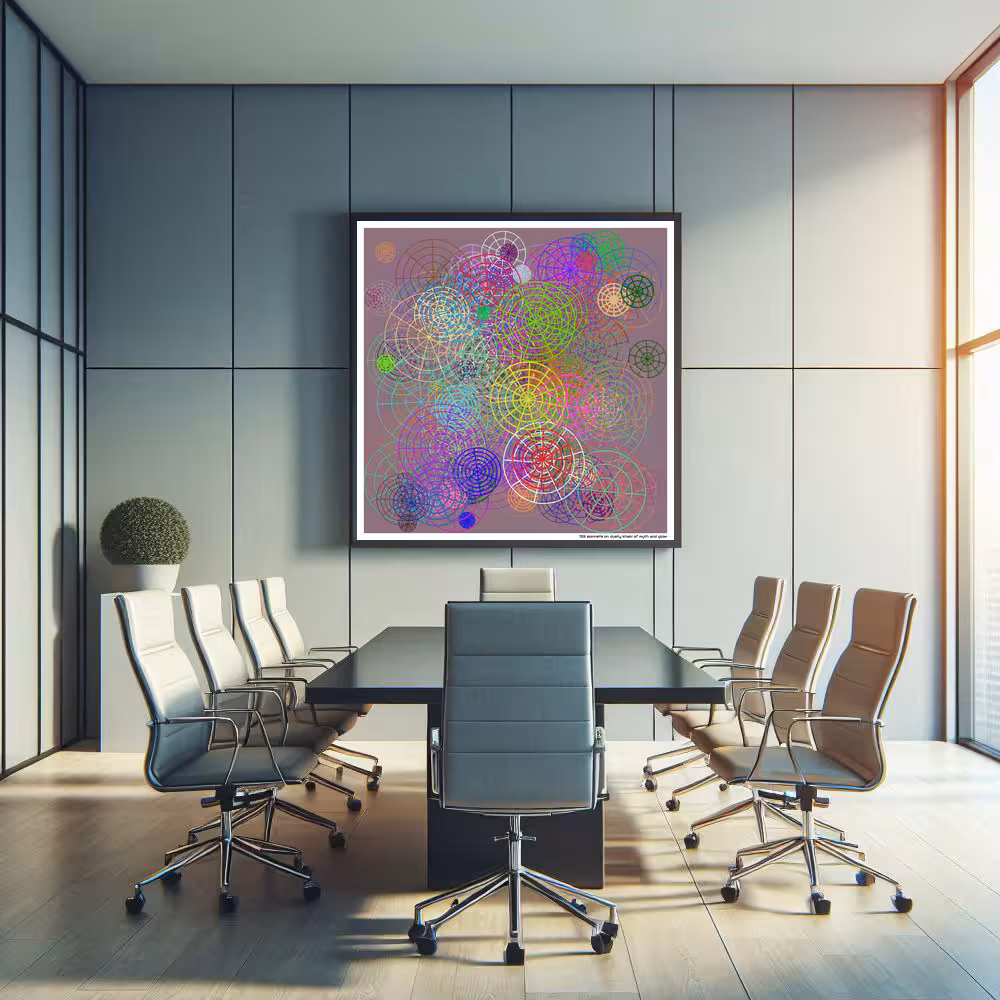 155 spinnets on dusty khaki of myth and glow in room setting