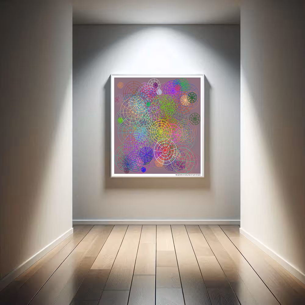 155 spinnets on dusty khaki of myth and glow in room setting