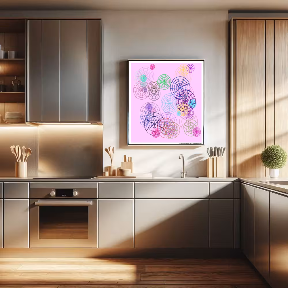 42 spinnets on golden rose of breeze and journey in room setting